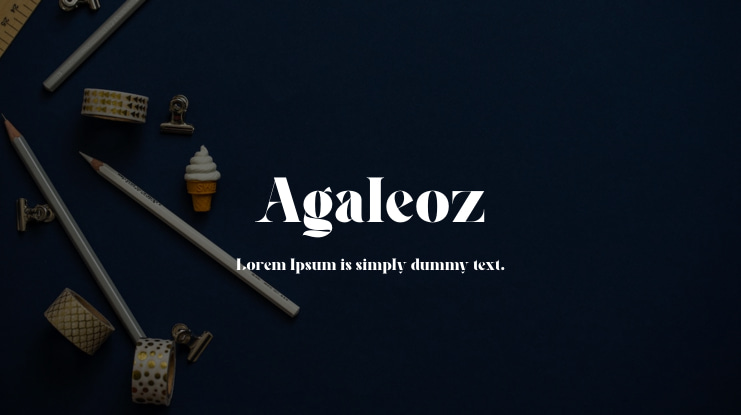 Agaleoz Font
