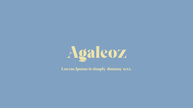 Agaleoz Font