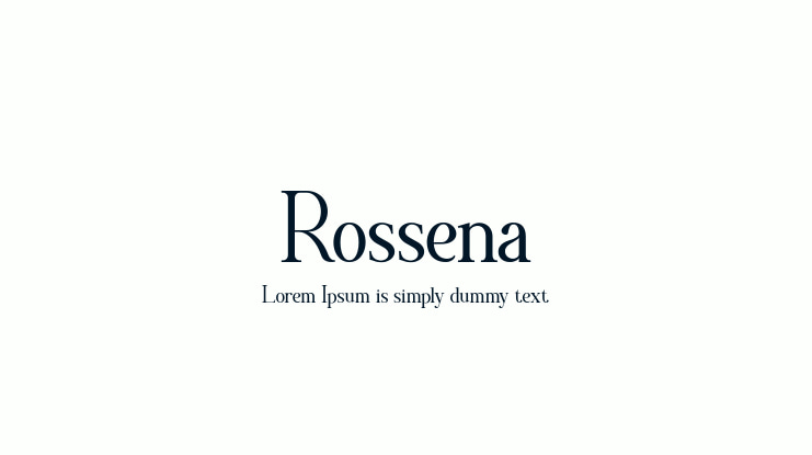 Rossena Font