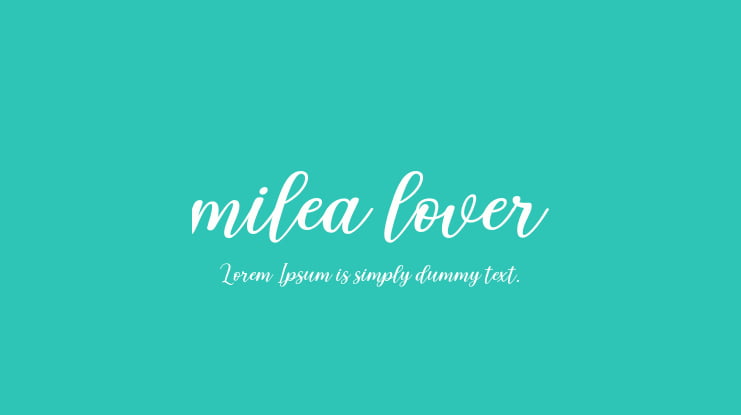 milea lover Font