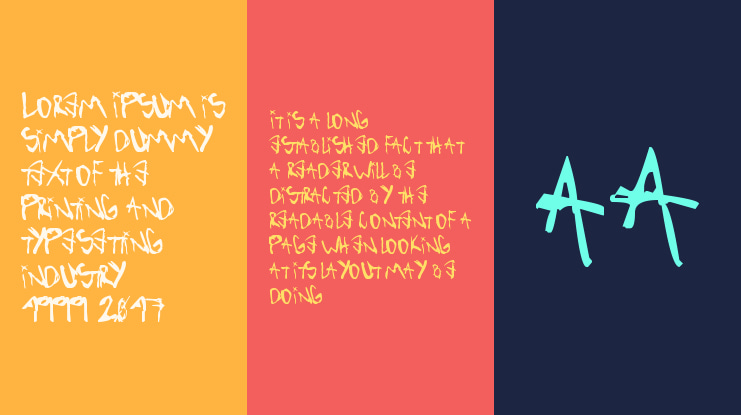 Vibratte Letters ! Font