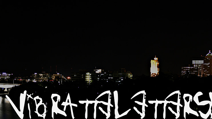 Vibratte Letters ! Font