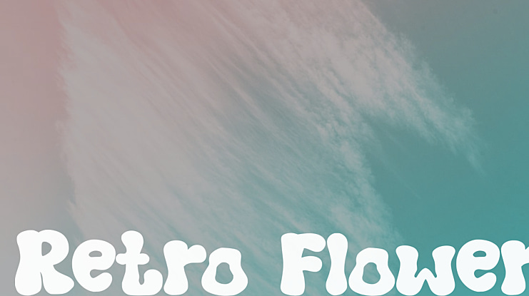 Retro Flower Font