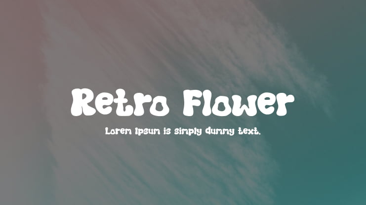 Retro Flower Font
