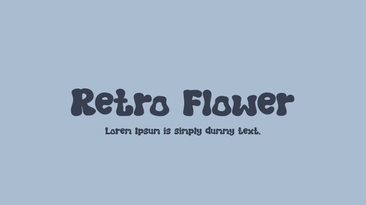 Retro Flower Font