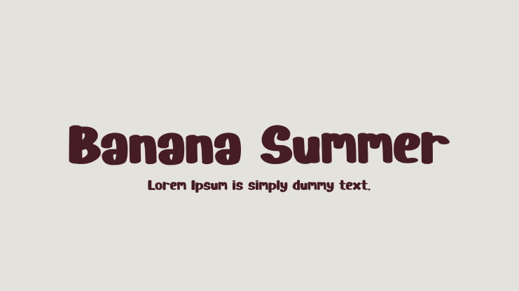 Banana Summer Font
