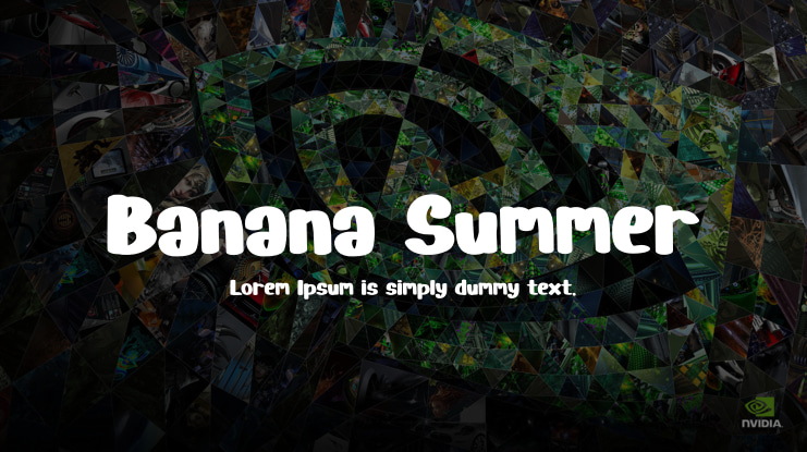 Banana Summer Font