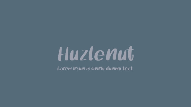 Huzlenut Font