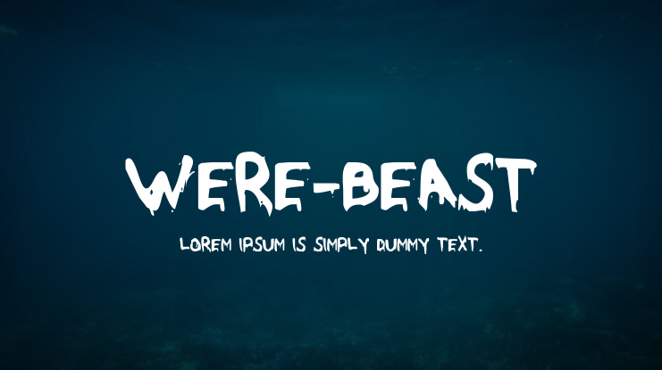 Were-Beast Font Family