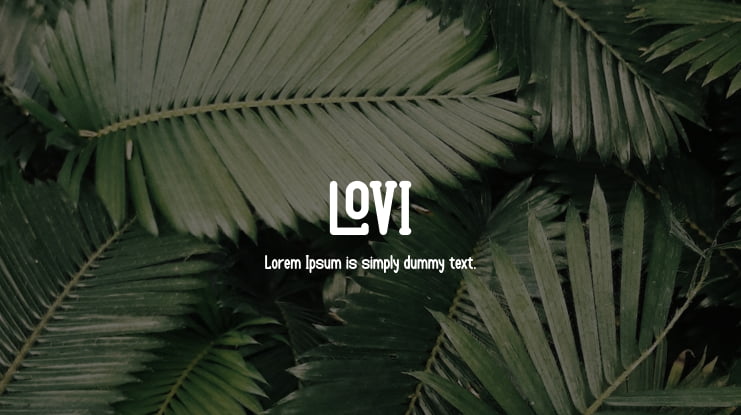 LOVI Font Family