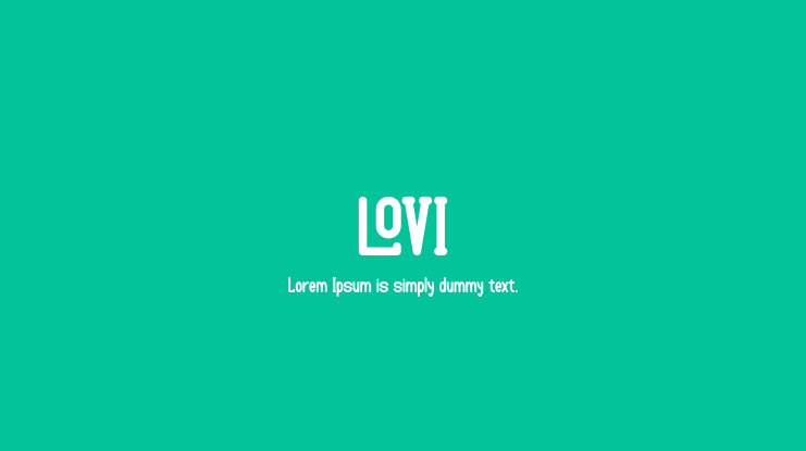 LOVI Font Family