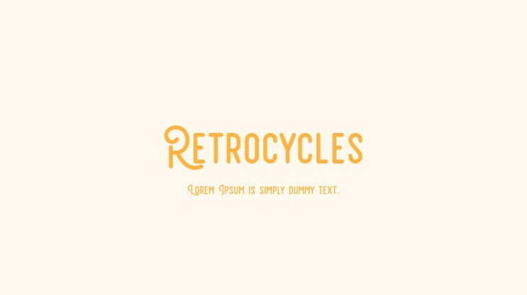 Retrocycles Font
