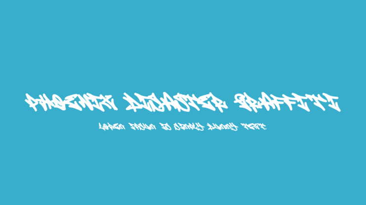 Phoenix Disaster Graffiti Font