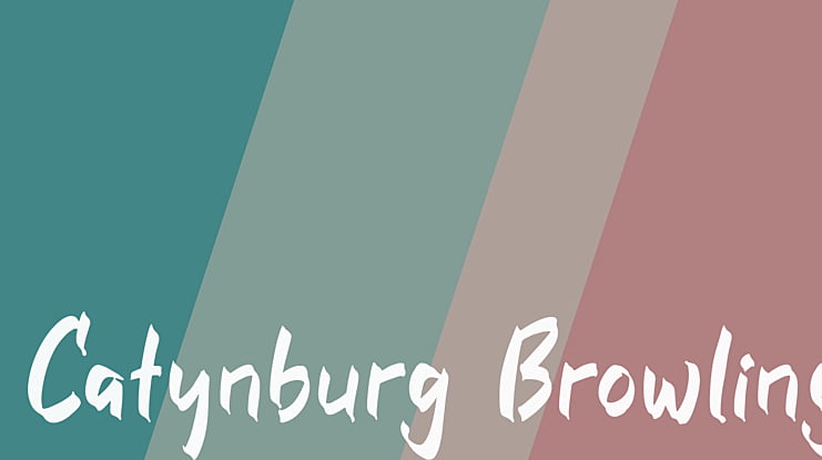 Catynburg Browling Font Family
