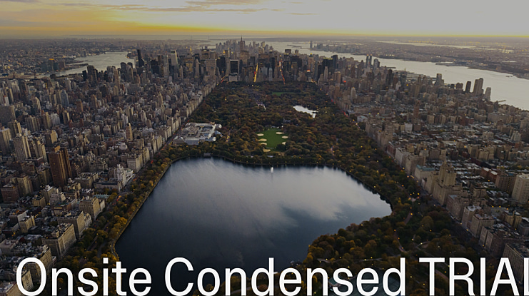 Onsite Condensed TRIAL Font Family