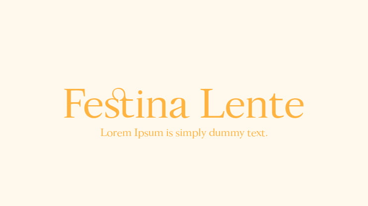 Festina Lente Font