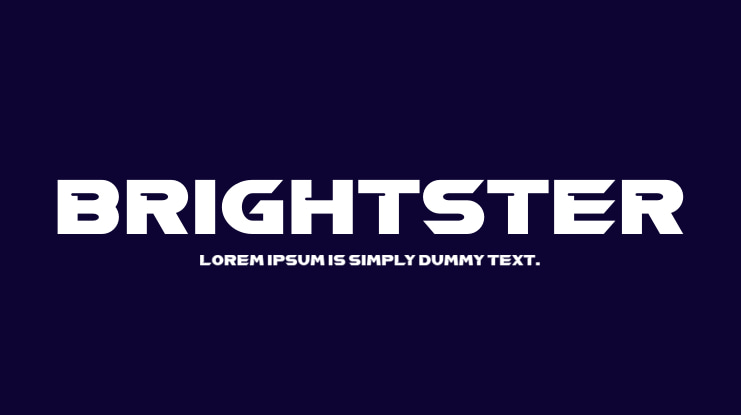 BRIGHTSTER Font