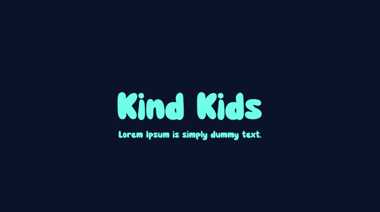 Kind Kids Font