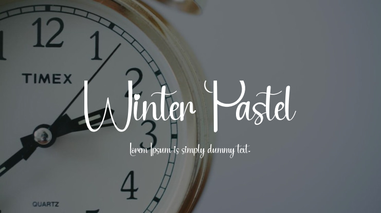 Winter Pastel Font