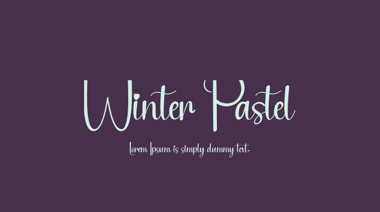 Winter Pastel Font