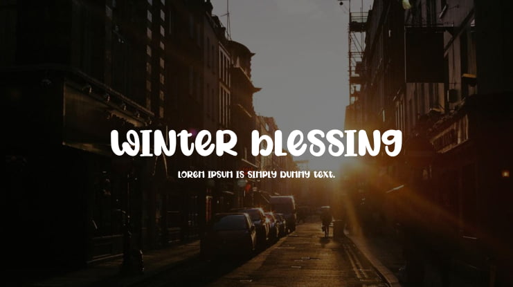 Winter Blessing Font