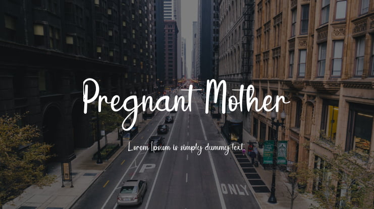 Pregnant Mother Font