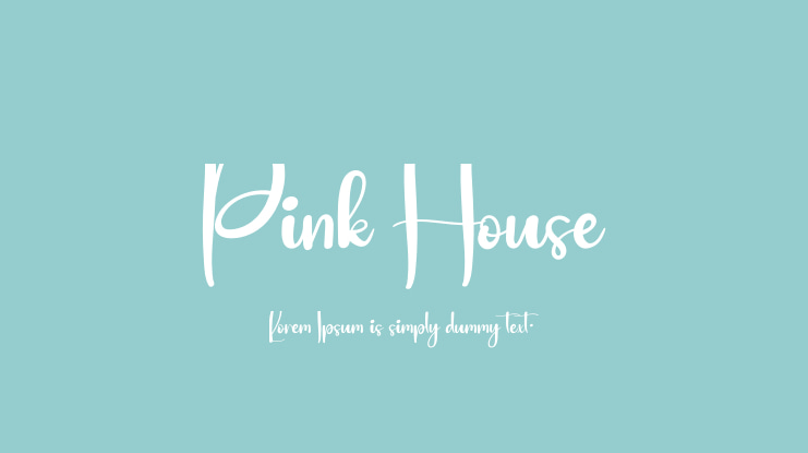 Pink House Font