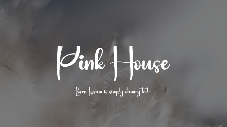 Pink House Font