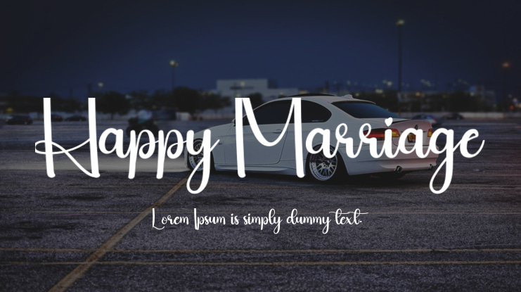 Happy Marriage Font