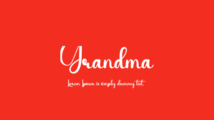 Grandma Font