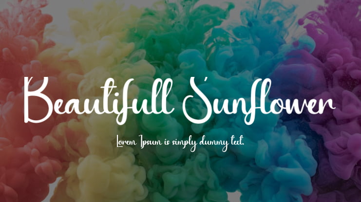 Beautifull Sunflower Font