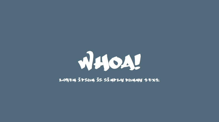 Whoa! Font