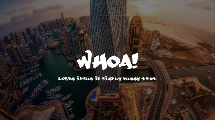 Whoa! Font