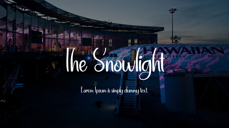 The Snowlight Font