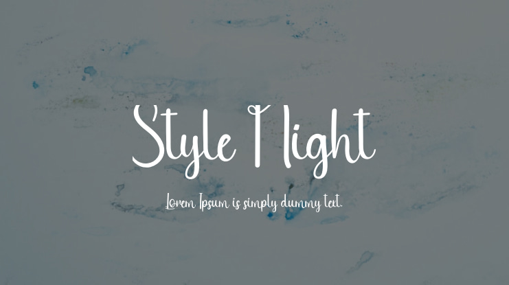 Style Night Font