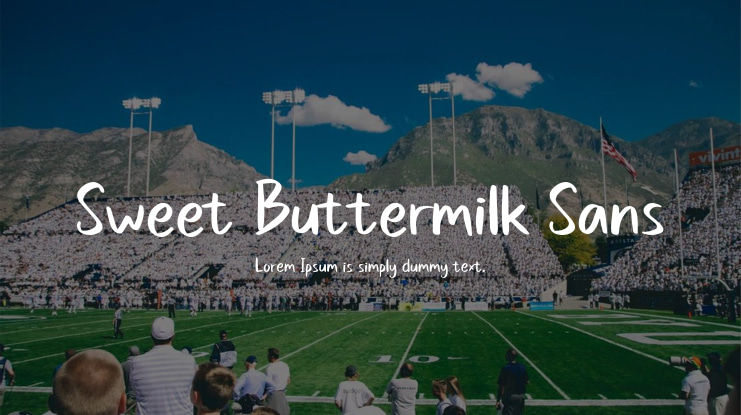 Sweet Buttermilk Sans Font