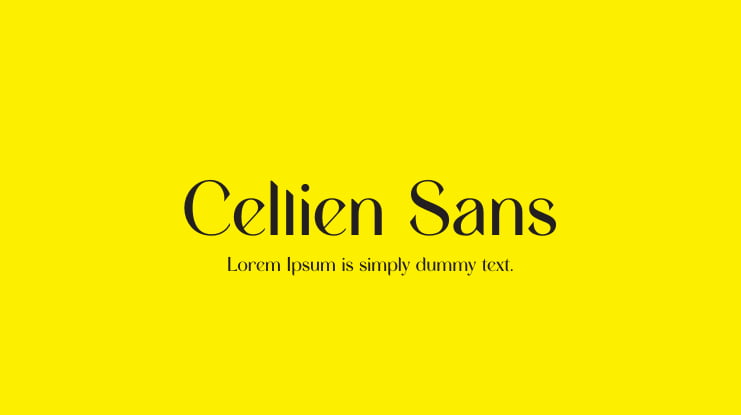 Cellien Sans Font Family