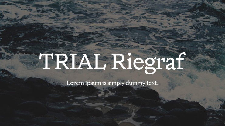TRIAL Riegraf Font Family