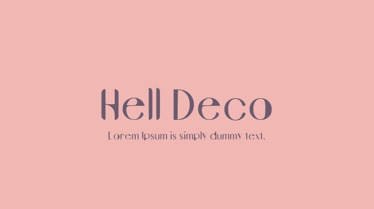 Hell Deco Font