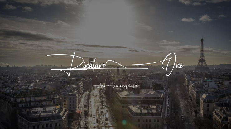Rinature One Font