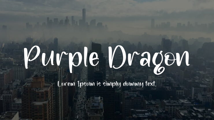 Purple Dragon Font