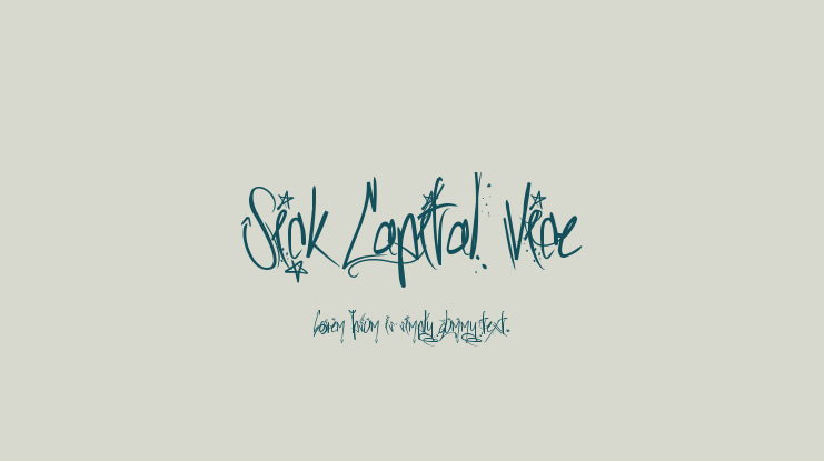 Sick Capital Vice Font Family