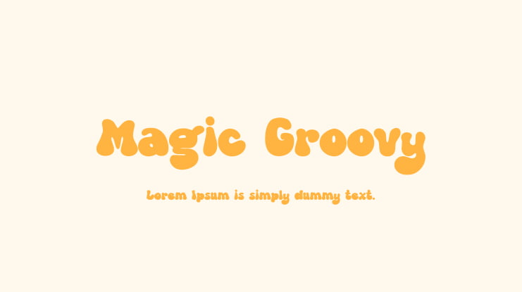 Magic Groovy Font
