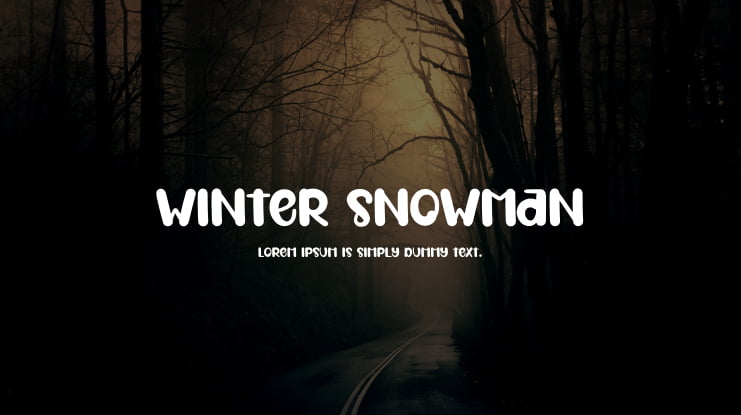 Winter Snowman Font