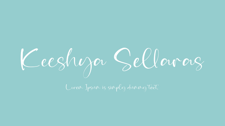 Keeshya Sellaras Font