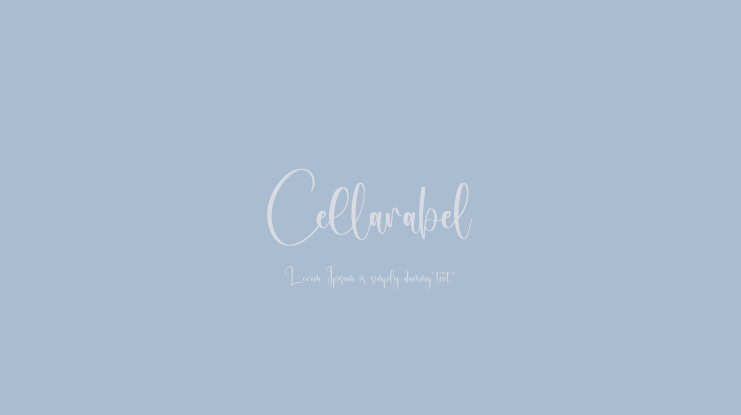Cellarabel Font