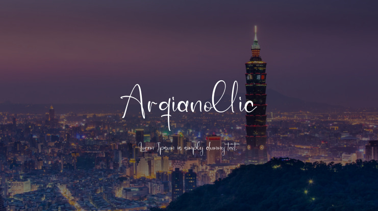 Arqianollic Font