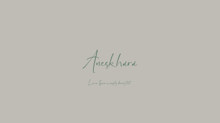 Aneskhara Font