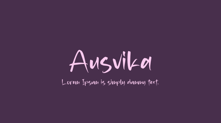 Ausvika Font