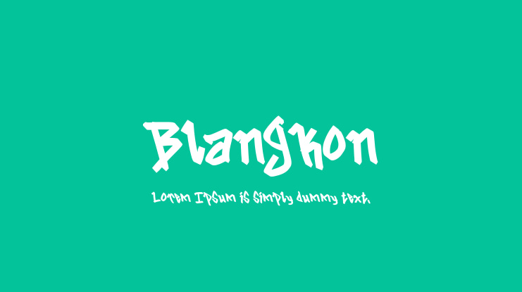 Blangkon Font
